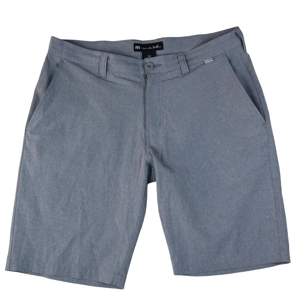 Travis Mathew Men's Flat Front Shorts in Light Blue